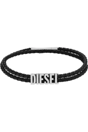 Diesel DX1391040 Leather Bracelet, 185mm L x 5.7mm H x 8.2mm W, Leather, No gemstone