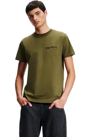 Karl Lagerfeld Mens, Slim Short Sleeve TEE, Ivy Green, Medium