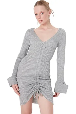 Trendyol Women Midi Pullover Dress Slim fit Knitwear Dress