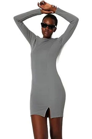 Trendyol FeMan Bodycon Slim fit Knit Dress, ,M