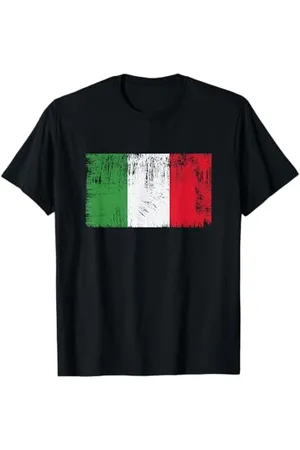 YO! Vintage Italian Banner Fan Italy Flag Italia Retro T-Shirt