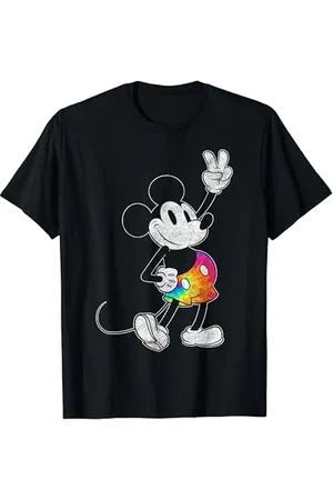 Disney Mickey And Friends Rainbow Mickey Tie Dye Shorts T-Shirt