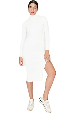 Trendyol Women Midi Bodycon Slim Knitwear Dress