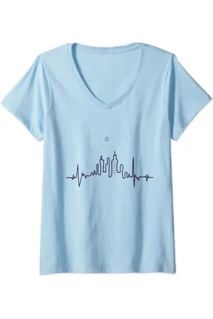 Roots Womens City Night Life V-Neck T-Shirt