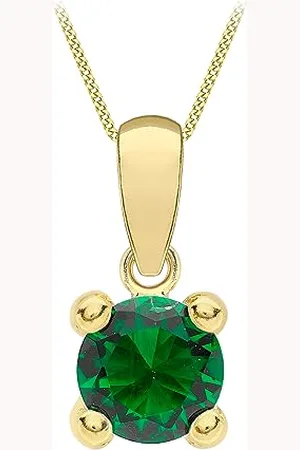 Amazon 9ct Gold May Birthstone Pendant Necklace (previously Amazon Collection)