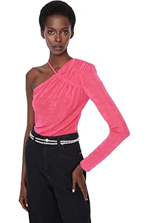 Trendyol Women Plain Woven Bodysuit, ,36