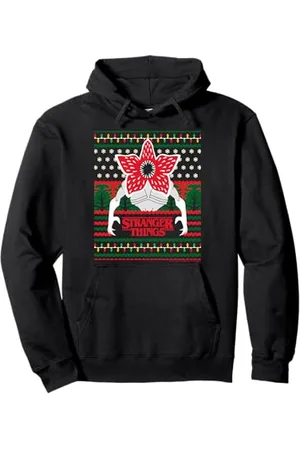 Stranger Things Christmas Pattern Demogorgon Pullover Hoodie
