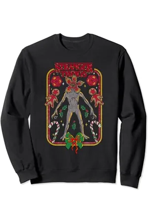 Stranger Things Christmas Hellfire Demogorgon Gingerbread Sweatshirt