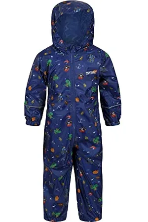 Regatta Pobble Waterproof and Breathable Printed Design Puddlesuit with Hood