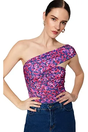 Trendyol Women Floral Knit Bodysuit, ,L