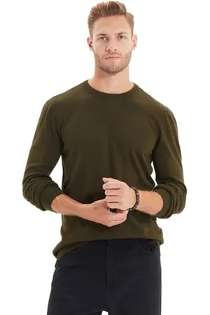 Trendyol Man Basic Slim Basic Crew Neck Knitwear Sweater