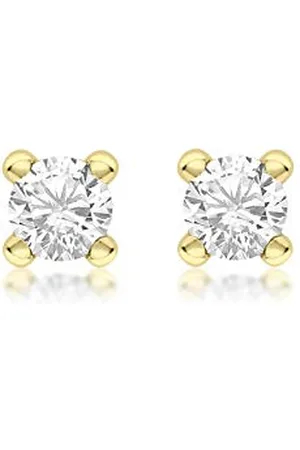 Amazon 9ct Gold April Birthstone Stud Earrings (previously Amazon Collection)
