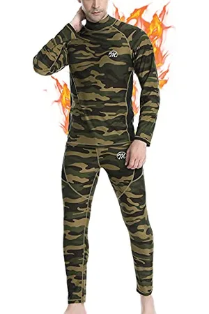 MEETWEE Men’s Thermal Underwear Set, Compression Base Layer Long Johns Long Sleeve Top Shirt Suit for Winter Workout ( , XL)