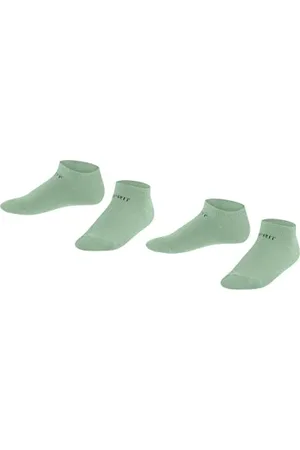 Falke ESPRIT Unisex Kids Foot Logo 2-Pack Socks, Cotton, , 3-5 (Pack Of 2)