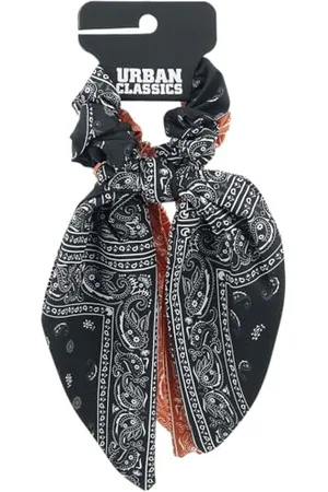 Urban classics Bandana Print Scrunchies with XL Bow Pack of 2 Headband, , EinheitsSize