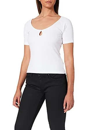 NA-KD Keyhole Jersey Top, , X-Large