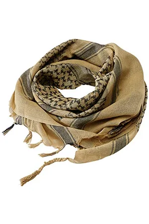 Brandit Shemag Scarf, Khaki+blac, OS