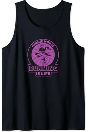 Disney Minnie Mouse Running is Life Marathon Running Racing Tank Top