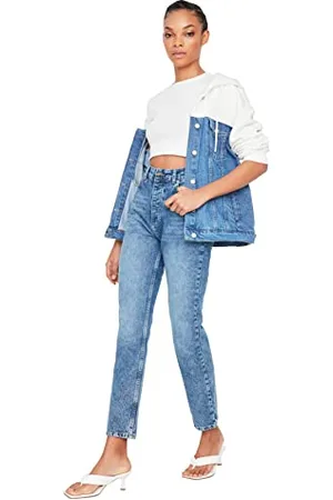 Trendyol Women High Waist Straight Leg Bootcut & Flared Jeans