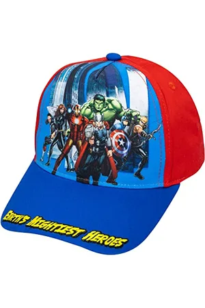 Marvel Avengers, Captain America, Hulk, Ironman Flat Brim Baseball Cap Hat, Boys Ages 5-17, , One Size