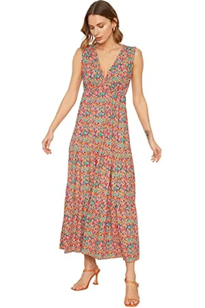 Trendyol FeMan Maxi A-line Regular fit Knit Dress