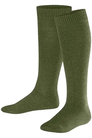 Falke Unisex Kids Comfort Wool K Kh Thick Warm Long Plain 1 Pair Knee-High Socks, , 12-2.5