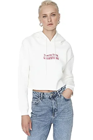 Trendyol Women Regular Basic Hood Knit Sweatshirt