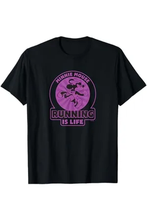 Disney Minnie Mouse Running is Life Marathon Running Racing T-Shirt