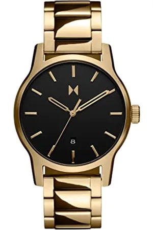 MVMT Analogue Quartz Watch for Men with Gold Colored Stainless Steel Bracelet - 28000314-D