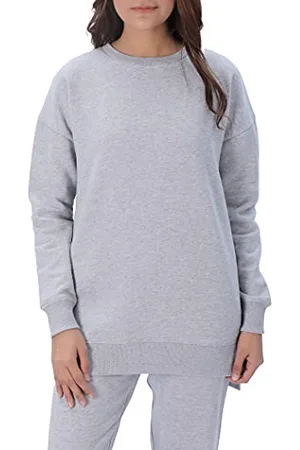 M17 Womens Ladies Recyled Classic Crew Neck Sweater Sweatshirt Casual Pullover Long Sleeve Top Plain Jumper XL