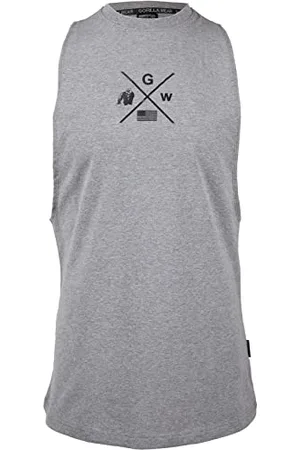 Gorilla Wear Cisco Drop Armhole Tank Top - Gray/Black - 3XL