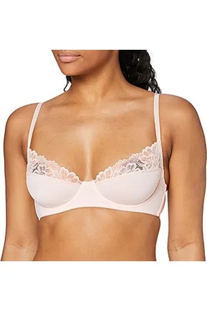 NA-KD Romantic Lace Edge Cup Balconette Bra, , EU 75D