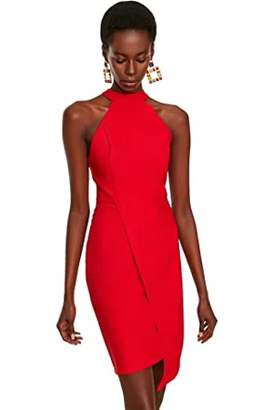 Trendyol FeMan Mini Wrapover Regular fit Woven Dress