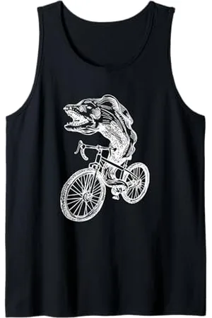 SEEMBO Moray Eel Cycling Bicycle Funny Biker Fish Biking Cool Bike Tank Top