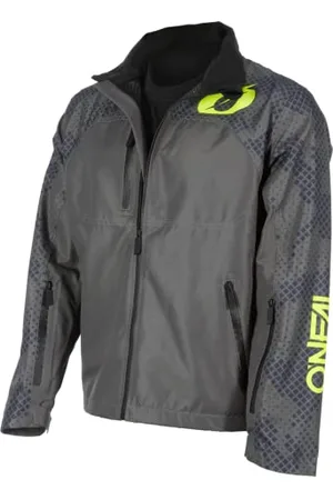 Oneal | Mountain Bike Jacket | MTB Mountain Bike DH Downhill FR Freeride | Waterproof, Underarm Ventilation, Soft Touch Material | Shore Rain V.22 Jacket | Adult | Neon Yellow | Size M