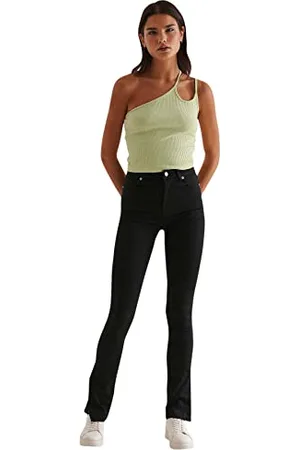 NA-KD Ribbed crop top, , XX-Large