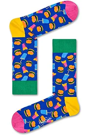 Happy Socks Unisex Hamburger Socks, , 10-Jul UK