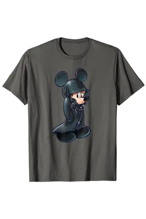 Disney Kingdom Hearts King Mickey Black Coat T-Shirt T-Shirt