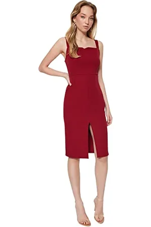 Trendyol FeMan Midi Bodycon Regular fit Woven Dress, ,36