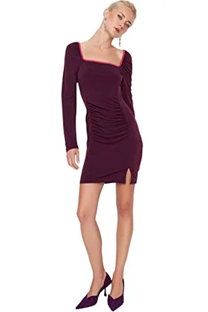 Trendyol Women Mini Basic Slim Knit Dress