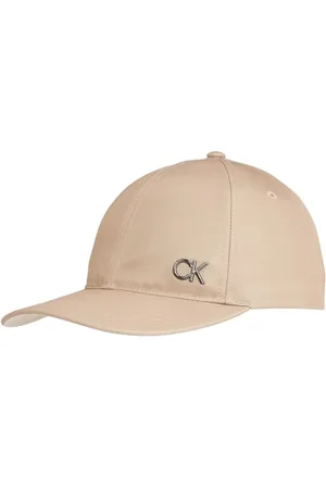 Calvin Klein Men Ck Saffiano Metal Bb Cap Cap, Beige, One Size
