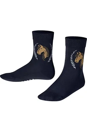 Falke Unisex Kids Horse K So Cotton Patterned 1 Pair Socks, , 9-11.5