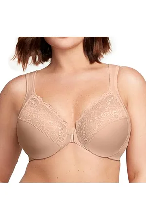 Glamorise Full Figure Plus Size Wonderwire Front-Closure Bra Underwire #1245