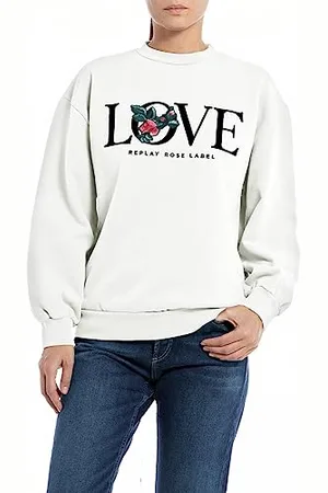 Replay Adult W3616C Rose Label Pack Sweatshirt, , M