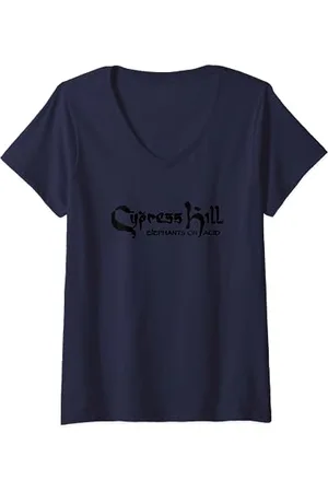 Cypress Hill Womens - Elephants on Acid V-Neck T-Shirt