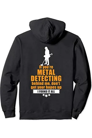 Digger Gifts 4 U - Metal Detecting Fun Unisex Adult Classic Fit Long Sleeve Cotton Hoodie with Zipper