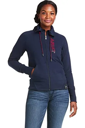 Ariat Womens Logo Full Zip Sweatshirt 10037512 - Team