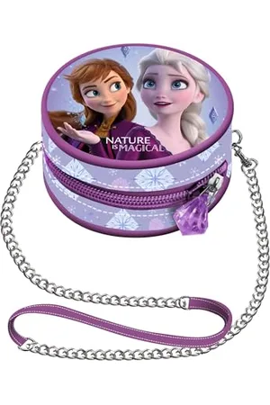Disney Frozen 2 Admiration-Mini Round Chain Bag, Mauve, 9 x 9 cm