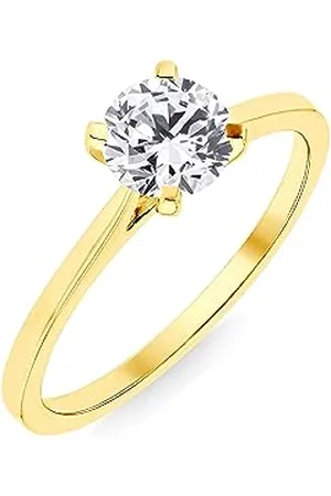 Amazon Lab created 0.75ct Round Cut Diamond Ring Size L (previously Amazon Collection)