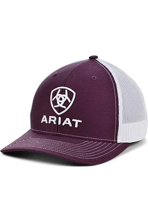 Ariat Classic Heather Trucker Hat /White